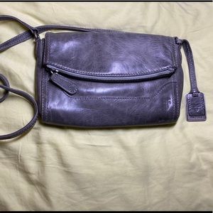 Frye 'Melissa' Foldover Flap Crossbody Bag ICE